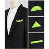INSPIRE CHIC Men's Wedding Party Solid Color Self-Folded Pocket Squares - 4 of 4