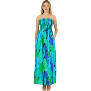 boho maxi dresses for women Summer Dress Casual Resort Dress Long Dress and a comfortable smocked back LOVESTITCH | Trending Bohemian Maxi
