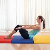 FDW Yoga Arts Mat Gymnastics Mat Wrestling Mat Tumbling Mat Gym Mat Folding Gymnastic Mat hick PU Leather Exercise Mat - 2 of 4