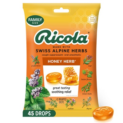 Ricola Cough Drops - Honey Herb - 45ct