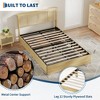 GustoWave Bed Frame with Natural Rattan Headboard, 4 Storage Drawers - 2 of 4