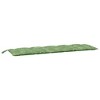 vidaXL 2-Piece Garden Bench Cushions - Leaf Pattern Oxford Fabric - Water-Resistant & Lightweight - Non-Slip with Attached Ropes - 4 of 4