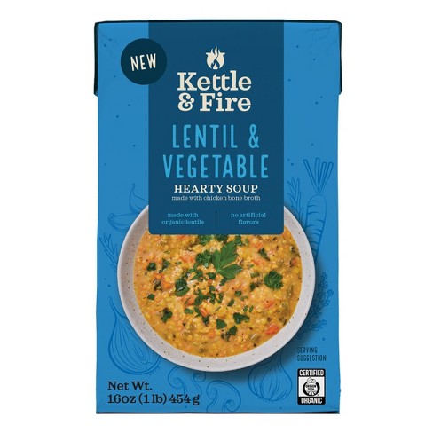 Kettle & Fire Gluten Free Lentil and Vegetable Soup - 16oz - image 1 of 4