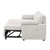 TiramisuBest 86" Gray Upholstered Pull-Out Sofa Bed - 4 of 4