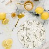Iveta Abolina Queen Anne Lace Cream Cutting Board - Round - 2 of 3
