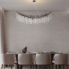 59"Modern Crystal Branch Chandelier, Dining Pendant Light - 4 of 4