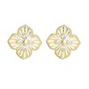 Adornia 14k Gold Plate CZ Pointed Prismatic Clover Stud Earrings - 4 of 4