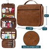 PAVILIA Hanging Toiletry Bag Women Men, Foldable Large Travel Cosmetic Organizer, Water Resistant Makeup Toiletries Essentials Kit - 2 of 4