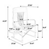 VisioGear Camping Chair, Oversized Portable Folding Chair with Side Table, Pocket for Beach, Fishing, Trip, Picnic - 3 of 4