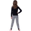 Barbie Girls' Child Stylish Best Friends Tight Fit Sleep Pajama Set Black - 4 of 4