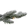 Northlight Real Touch™️ Pre-Lit Medium Flocked Winfield Fir Artificial Christmas Tree - 7.5' - Warm White LED Lights - 3 of 4
