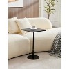 Kumasinova 23.81"Modern Matte Black Finish Accent End Table,Square Sofa Side Table Pedestal Table for Living Room,Premium MDF Top with Metal Frame - 4 of 4