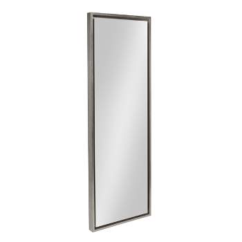 16" x 48" Evans Framed Wall Panel Mirror Silver - Kate and Laurel