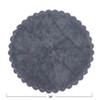 Storied Home Cotton Tufted Rug with Crocheted and Scalloped Trim, Grey - 2 of 3