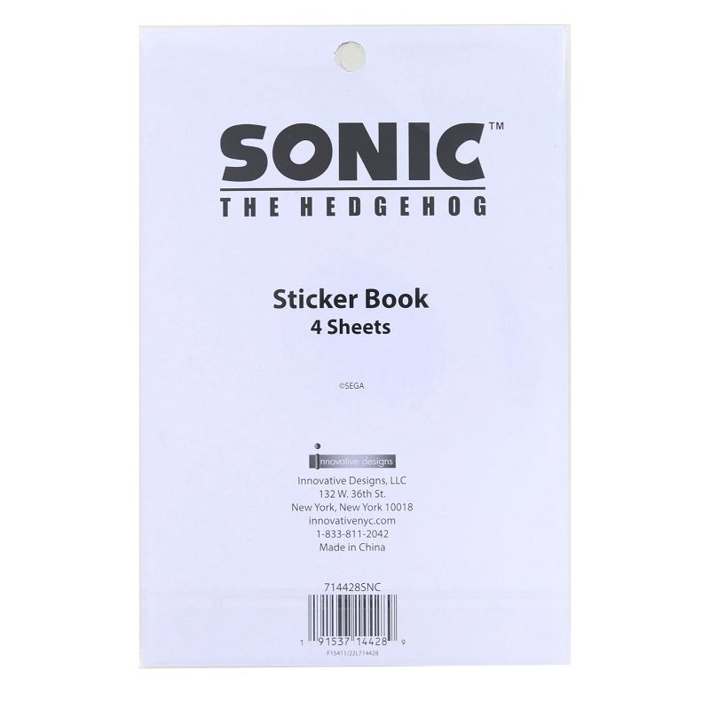 Innovative Designs Sonic the Hedgehog Sticker Book | 4 Sheets | Over 300 Stickers, 2 of 4