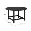 WestinTrends Malibu Kids Outdoor Patio Furniture HDPE 38" Wide Round Dining Table - 3 of 4