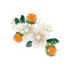 Unique Bargains Persimmon Flower French Barrette Hair Clips Orange Beige 1 Pc - 4 of 4