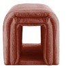 NicBex Stylish Ottoman with Storage, Corduroy Foot Stool with Arch Hollow Design for Bedroom, Living Room, Brown - 2 of 4