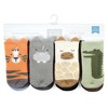 Hudson Baby Infant Boy Cotton Rich Newborn and Terry Socks, Zoo Animals - 2 of 4