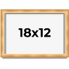 PosterPalooza | Minimalist Shadow Box Brown Picture Frame - UV Acrylic, Backing Board, Hanging Hardware - 2 of 4