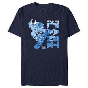 Men's Sonic the Hedgehog Life in the Fast Lane T-Shirt - 1 of 4