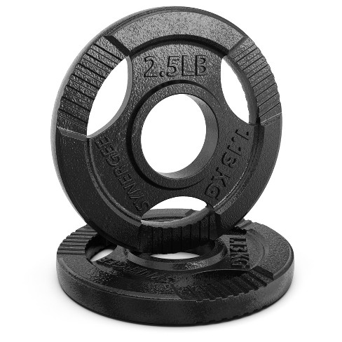 Philosophy Gym Set Of 2 Standard Cast Iron Olympic 2-inch Weight