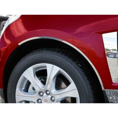 QAA is Compatible with 2010-2016 Cadillac SRX 4 Piece Stainless Wheel Well Accent Trim WQ50260