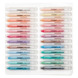 KINGART Chalk Crayons 24 Colors - 1 of 4