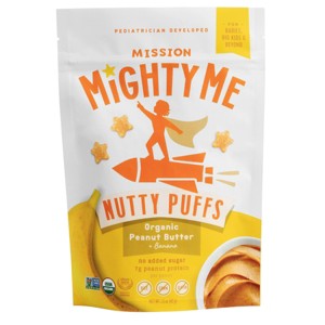 Mission MightyMe Nutty Puffs Baby Snacks - Organic Peanut Butter with Banana - 1.5oz - 1 of 4