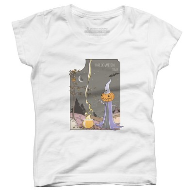 Girl's Design By Humans Halloween magic brewery By runcatrun T-Shirt