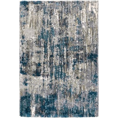 Oriental Weavers Aspen 2061L Grey/ Blue Indoor Area Rug - 3'10" x 5'5"