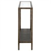 36"Industrial Metal Aged Steel/Console Table with Mesh Metal Shelf - Henn&Hart - 4 of 4