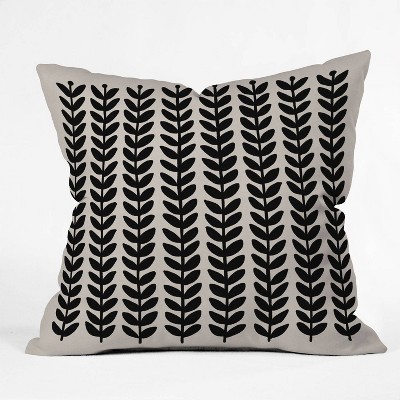 16"x16" Alisa Galitsyna Herbs Throw Pillow Black - society6