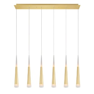 CWI Lighting Andes LED Pool Table Light With Satin Gold Finish - 1 of 4
