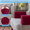 Unique Bargains Non-Slip Soft Stretch Diagonal Plaid Armchair Slipcovers - 3 of 4
