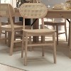 Merrick Lane Set of 2 Cane Rattan Dining Chairs with Solid Wood Frames - 2 of 4