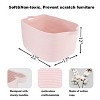Aoibox Large Rectangle Storage Basket 22x17x12 Pink Cotton Rope Woven Bin with Handles for Toys Laundry Towels Clothes - 2 of 4