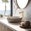 Cobbe Bathroom Faucet Single Handle with Pop-Up Drain Single-Hole Installation Bathroom Vessel Sink Faucet Brushed Gold - 2 of 4