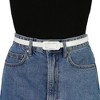 Allegra K Women's Thin Nonporous Rectangle Buckle Plus Size Jeans Dress Waist Belts - 4 of 4