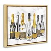 Stupell Industries Radiant Glam Twinkle Champagne Bottles Floating Frame Canvas Art, Gold, 21" x 17" - 2 of 4