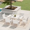 WestinTrends Malibu 7-Piece HDPE Outdoor Dining Patio Table and Chairs Set - 2 of 4
