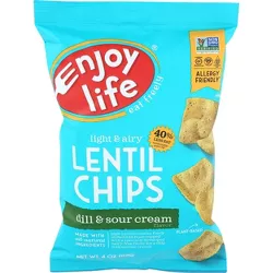 Plentils Dill Sour Cream Lentil Chips -  4oz (Pack of 12)