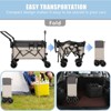 BEAFUP Folding Wagon,Portable Large Capacity Collapsible with Adjustable Handles,All-Terrain 360° Wheels for Camping,Beach,Shopping - 4 of 4
