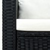 vidaXL Garden Dining Set Black Poly Rattan Large Modular - Black - 4 of 4
