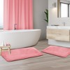 Hearth & Harbor Bathroom Rugs, Ultra Soft Velvet Memory Foam Bath Mats with PVC Backing - 2 of 4
