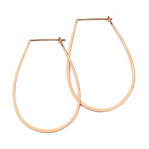 Large Teardrop Hoop Earrings - 1 of 4