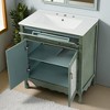 30" Vintage Bathroom Vanity with Ceramic Sink - 3 of 4