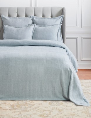 Torin Agate Cotton Herringbone Throw Blanket with Fringe