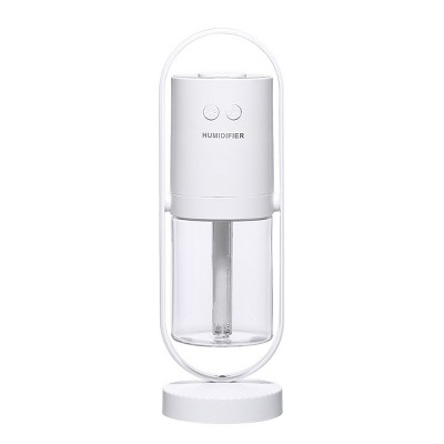 Boersma USB Mini Air Humidifier – Ultrasonic Mist Maker with Projection Night Light, Home, Office & Car Friendly