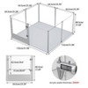 Artloge 6-10 Panels Large Heavy Duty Acrylic Dog Playpen Puppy Fence Safest Pet Enclosure Fertility Cage with Aviation Aluminum Frame & Waterproof Pad - 3 of 4